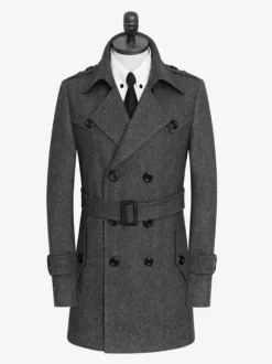 Men's Double Breasted Lapel Slim Fit Coats