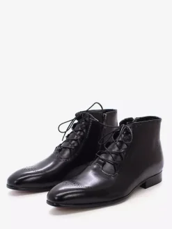 Mens Dress Boots Handmade Genuine Leather Ankle Boots