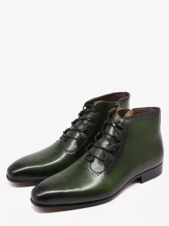 Mens Dress Boots Handmade Genuine Leather Ankle Boots