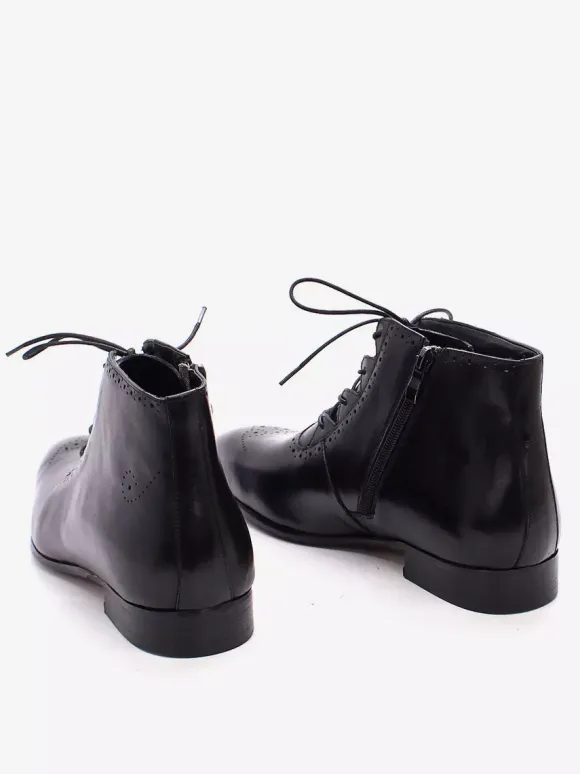 Mens Dress Boots Handmade Genuine Leather Ankle Boots