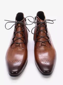 Mens Dress Boots Handmade Genuine Leather Ankle Boots