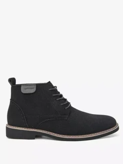 Mens Dress Boots Lace-Ups Suede Leather Ankle Boots