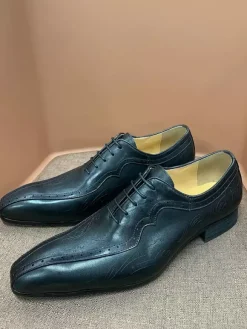 Men's Dress Carved Oxford Square Toe Cowhide Prom Wedding Shoes