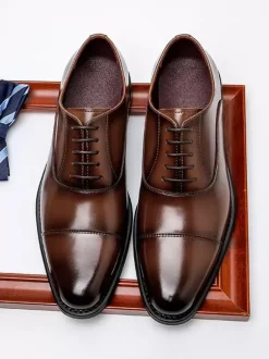 Men's Dress Shoes Derby Prom Party Wedding Shoes