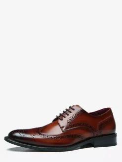 Mens Dress Shoes Formal Business Classic Lace Up Wingtip Oxford Shoes