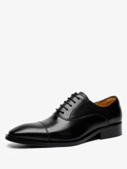 Men's Dress Shoes Oxford Modern Square Toe Formal Prom Wedding Shoes