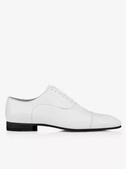 Men's Dress Shoes Oxford White Square Toe Open Lace Wedding Prom Shoes