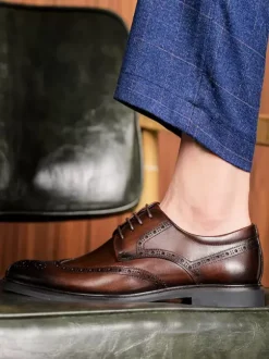 Men's Dress Shoes Round Toe Derby Prom Party Wedding Shoes