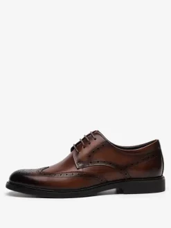 Men's Dress Shoes Round Toe Derby Prom Party Wedding Shoes