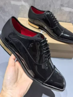 Men's Dress Shoes Square Toe Wingtip Shoes Wedding Prom Shoes
