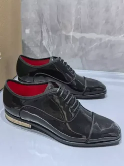Men's Dress Shoes Square Toe Wingtip Shoes Wedding Prom Shoes