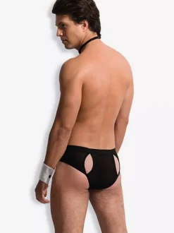 Men Sexy Butler Waiter Roleplay Costume T-back Night Club Wear