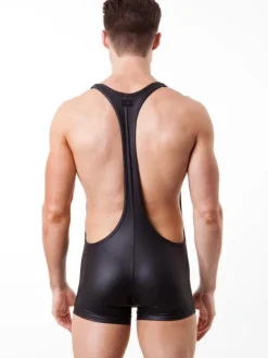Men Sexy Costume Adult Jumpsuit Gold Sexy Night Club Wear