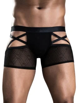 Men Sexy Costume Black Underwear Sexy Night Club Wear