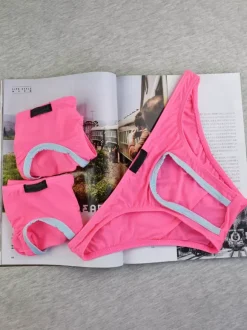 Men Sexy Lingerie Cut Out Piping Nylon Brief