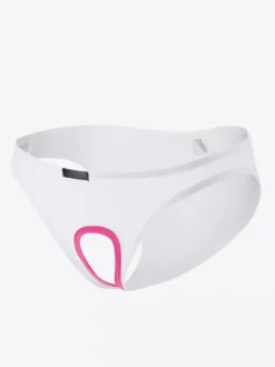 Men Sexy Lingerie Cut Out Piping Nylon Brief