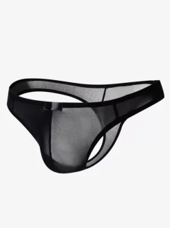 Men Sexy Lingerie Solid Color Nylon Thong