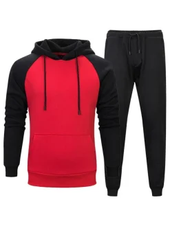Men's Hooded Long Sleeve Tracksuit