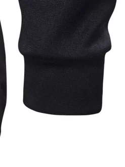 Men's Hoodie Long Sleeve Black Simple Sports Jacket Hoodie
