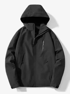 Men's Jacket Outdoor Windproof Workwear Jacket Trendy Large Size Color Block Coat