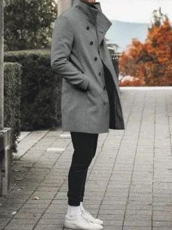 Men's Jackets & Coats Men's Coats Casual Black Quality