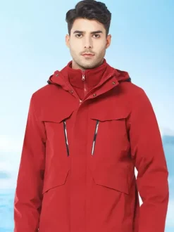 Men's Jackets & Coats Men's Jacket Men's Jackets Chic Color Block Black Dark Navy Cool