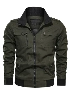 Men's Jackets & Coats Mens Jacket Men's Jackets Chic Burgundy Green Modern