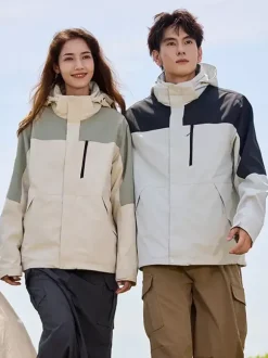 Men's Jackets Hoodie Zip Warm Orange Sport Casual Coat