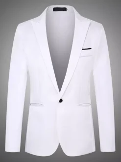 Men's Jacket Slim Casual Suit Tops Plus Size Blazer