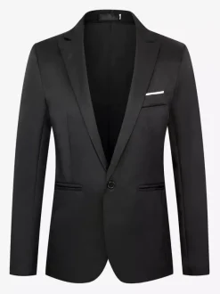 Men's Jacket Slim Casual Suit Tops Plus Size Blazer
