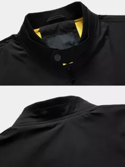 Men's Jackets Zip Closure Pockets Long Sleeve Bomber Jackets