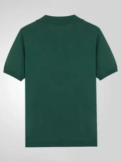 Men’s Lapel T-Shirt Single Breasted Knitted Short Sleeved Polo Shirt