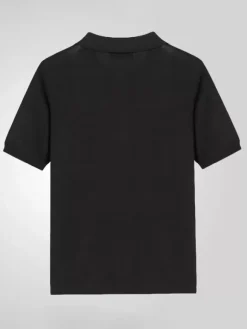 Men’s Lapel T-Shirt Single Breasted Knitted Short Sleeved Polo Shirt