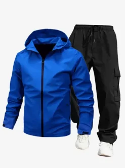 Men's Lightweight Jackets Windproof and Waterproof Leisure Hiking Suits