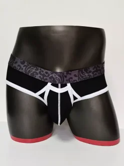 Men's Lingerie Sexy Panties Brief Blue Solid Color Cotton Thong