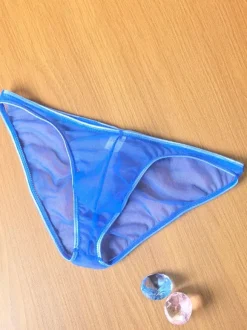 Men's Lingerie Sexy Panties Transparente White Sheer See Through Thong