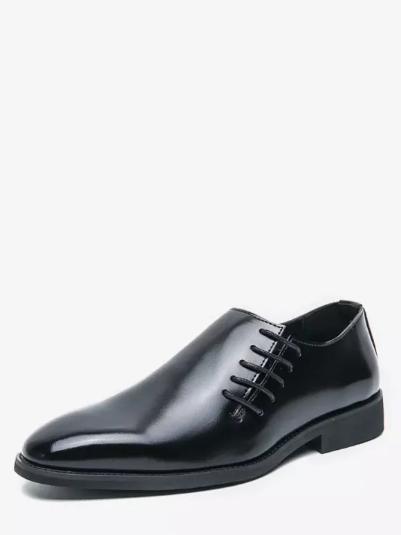 Men Slip On Loafer Dress Shoes Pointed Black Brown Presidential Casual Business Office