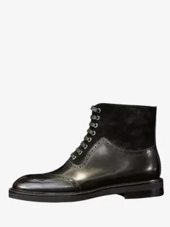 Men's Martin Work Boots Leather Brown Ankle Short Boots