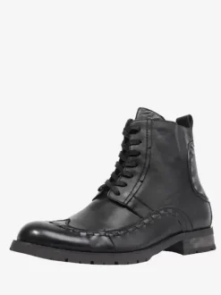 Men's Martin Work Motorcycle Deep Brown Cowhide Round Toe Combat Boot