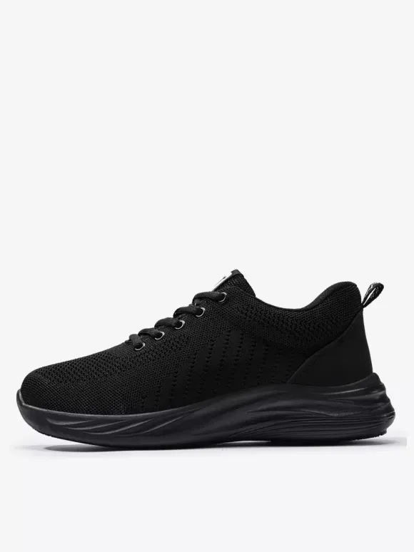 Mens Mesh Sneakers Shoes Non Slip Thick Sole High Range Walking Shoes Lightweight Breathable Hiking Shoes