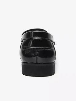 Men's Monk Loafers Comfortable Side Buckle Slip-On PU Leather Loafer Shoes