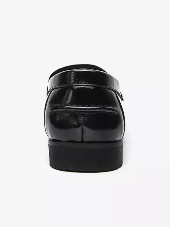 Men's Monk Loafers Comfortable Side Buckle Slip-On PU Leather Loafer Shoes