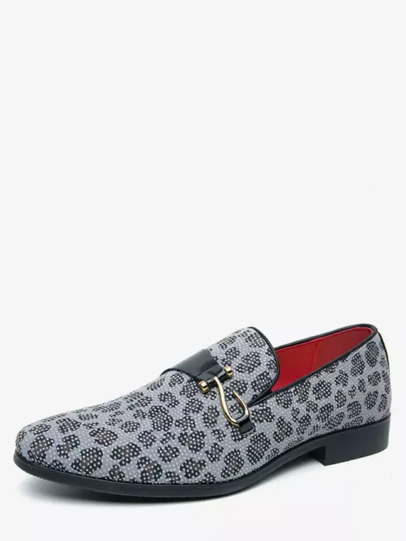 Mens Monk Loafers Slip-on Penny Shoes Fashion Breathable White Beaded Formal Wear Casual Shoes