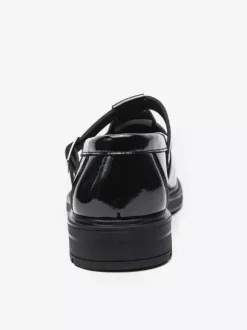 Men's Monk Loafers Woven Platform Patent Leather T-Strap Slip-On Loafer Shoes