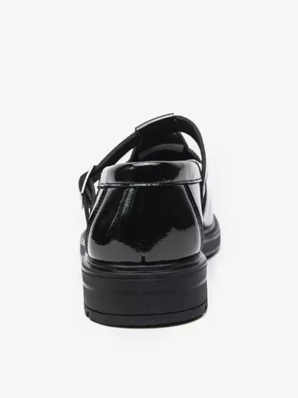 Men's Monk Loafers Woven Platform Patent Leather T-Strap Slip-On Loafer Shoes