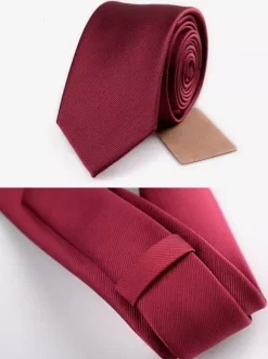 Mens Necktie 6cm Narrow Version Formal Wear Business and Wedding Pure Tie
