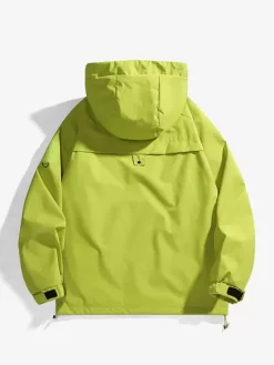Men's Outdoor Jacket Mountain Style Hooded Long Sleeve Coat