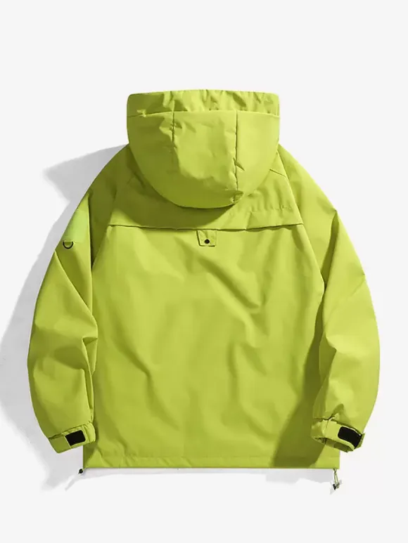 Men's Outdoor Jacket Mountain Style Hooded Long Sleeve Coat
