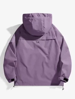 Men's Outdoor Jacket Mountain Style Hooded Long Sleeve Coat
