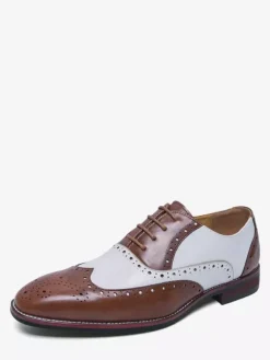 Men's Oxford Shoes Round Toe Lace Up Casual Shoes